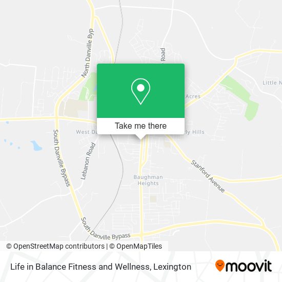 Life in Balance Fitness and Wellness map