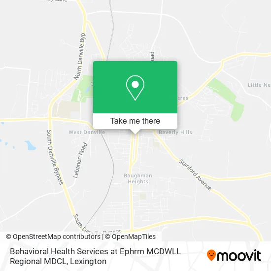 Behavioral Health Services at Ephrm MCDWLL Regional MDCL map
