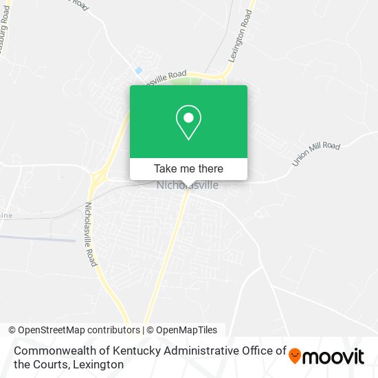 Commonwealth of Kentucky Administrative Office of the Courts map