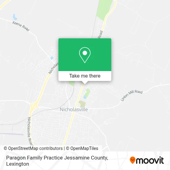 Paragon Family Practice Jessamine County map