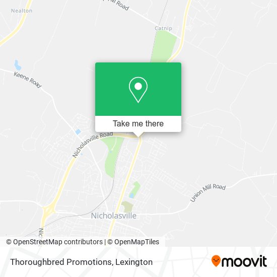 Thoroughbred Promotions map