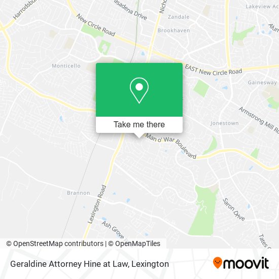 Geraldine Attorney Hine at Law map