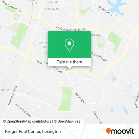 Kroger Fuel Center map