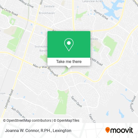 Joanna W. Connor, R.PH. map
