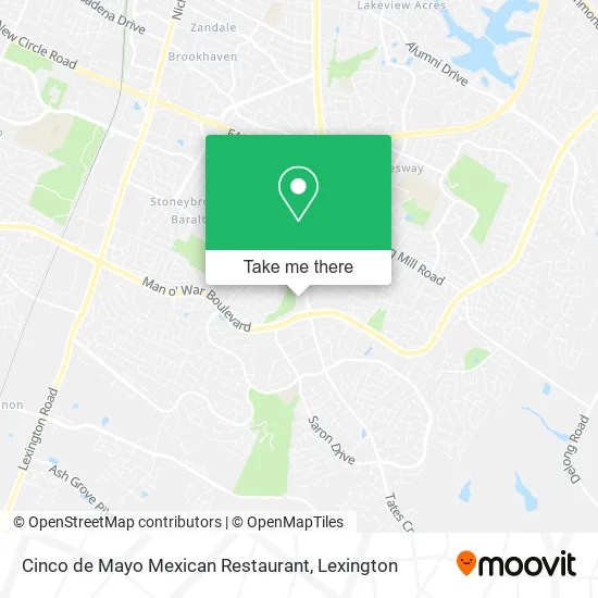 Cinco de Mayo Mexican Restaurant map