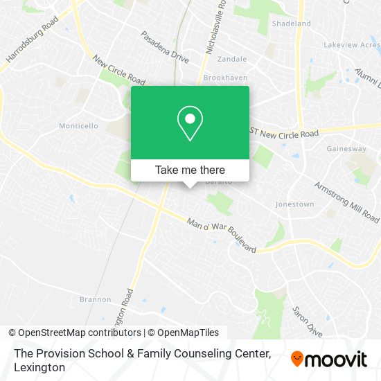 The Provision School & Family Counseling Center map