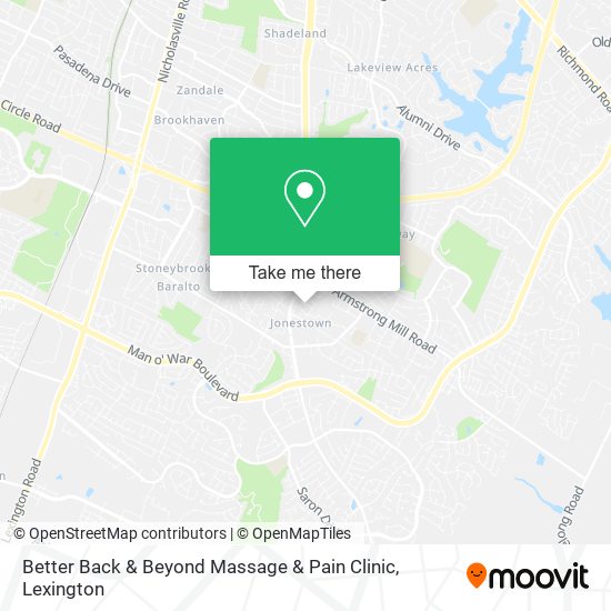 Mapa de Better Back & Beyond Massage & Pain Clinic
