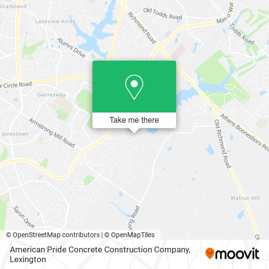 Mapa de American Pride Concrete Construction Company