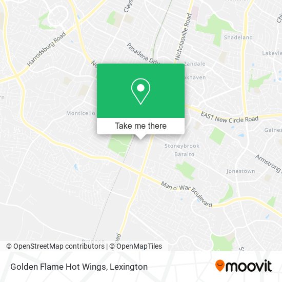 Mapa de Golden Flame Hot Wings