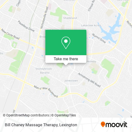 Mapa de Bill Chaney Massage Therapy