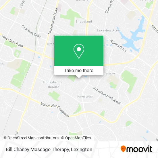 Bill Chaney Massage Therapy map
