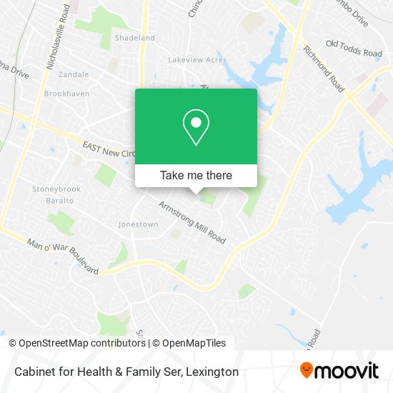 Cabinet for Health & Family Ser map