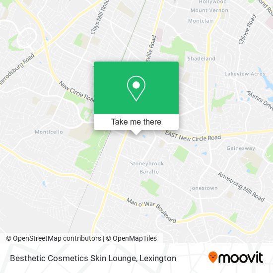 Mapa de Besthetic Cosmetics Skin Lounge