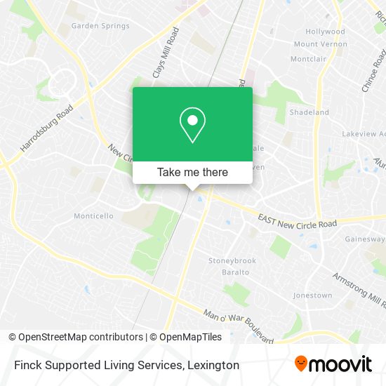 Finck Supported Living Services map