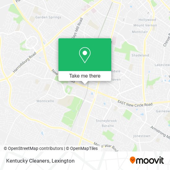 Kentucky Cleaners map