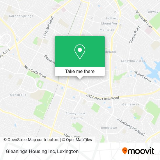 Gleanings Housing Inc map