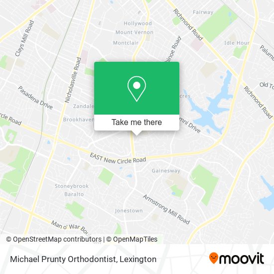 Michael Prunty Orthodontist map