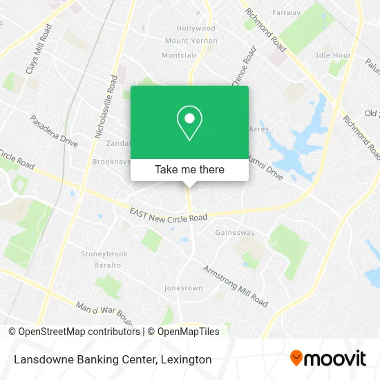 Lansdowne Banking Center map
