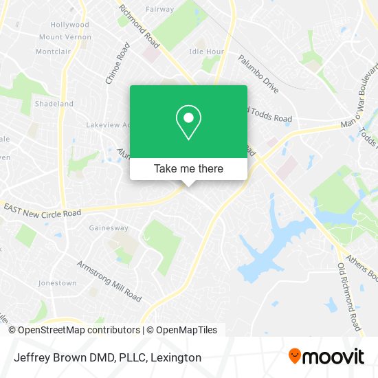 Jeffrey Brown DMD, PLLC map