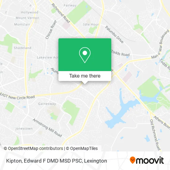 Kipton, Edward F DMD MSD PSC map