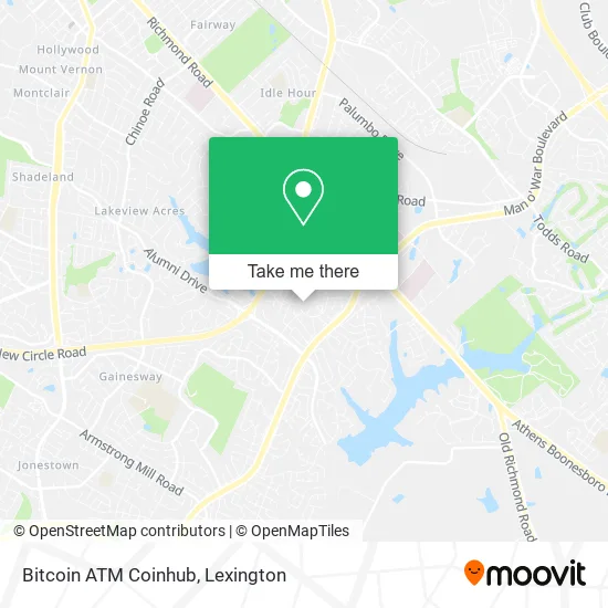 Bitcoin ATM Coinhub map