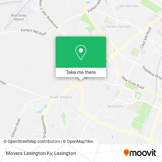 Movers Lexington Ky map
