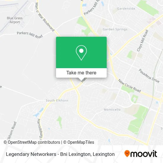 Legendary Networkers - Bni Lexington map