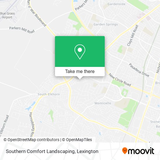 Southern Comfort Landscaping map