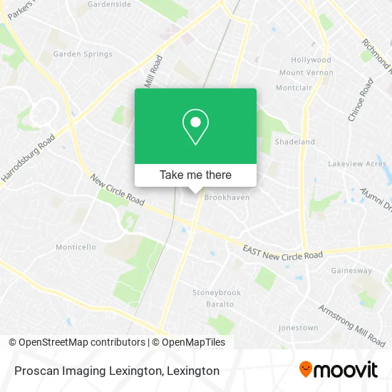 Proscan Imaging Lexington map