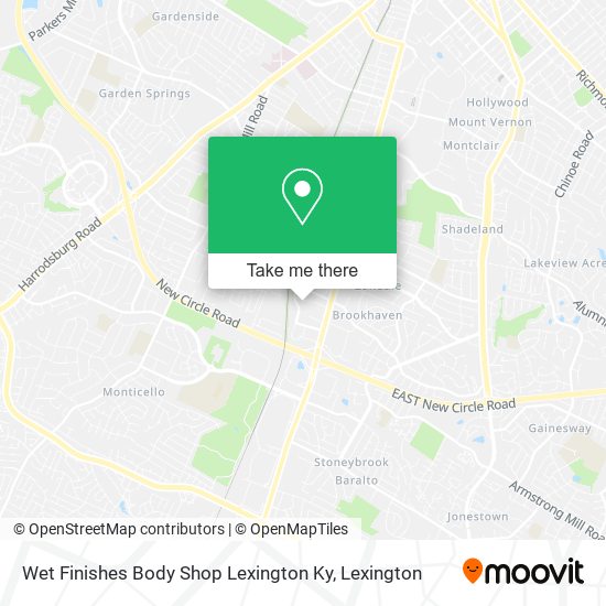 Mapa de Wet Finishes Body Shop Lexington Ky