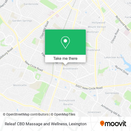 Mapa de Releaf CBD Massage and Wellness