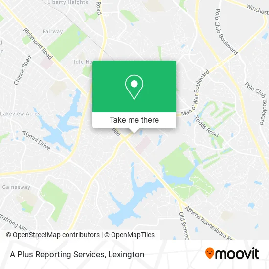 A Plus Reporting Services map