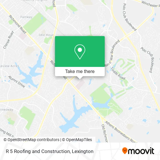 R 5 Roofing and Construction map