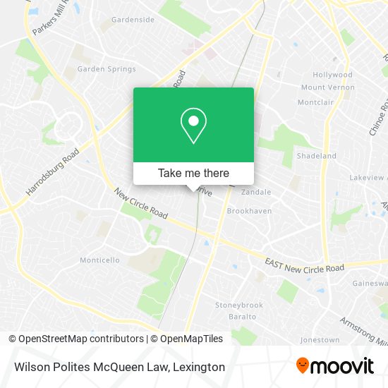 Wilson Polites McQueen Law map
