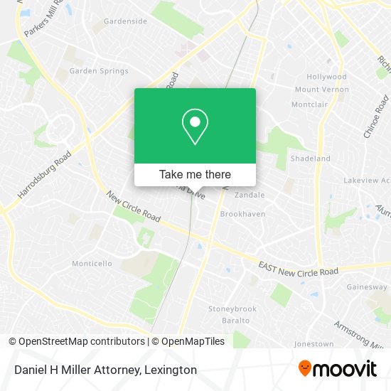 Daniel H Miller Attorney map