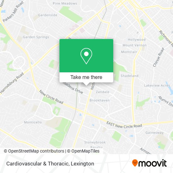 Cardiovascular & Thoracic map