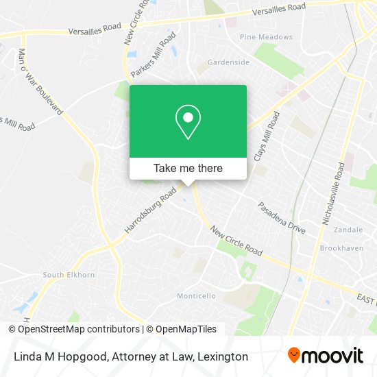 Linda M Hopgood, Attorney at Law map