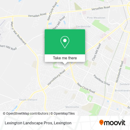 Lexington Landscape Pros map
