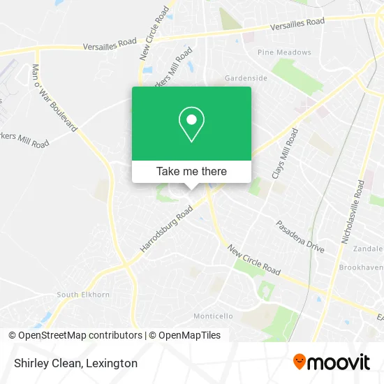 Shirley Clean map