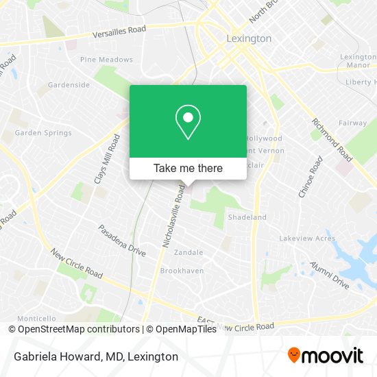 Gabriela Howard, MD map