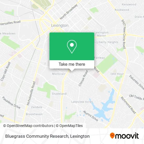 Bluegrass Community Research map