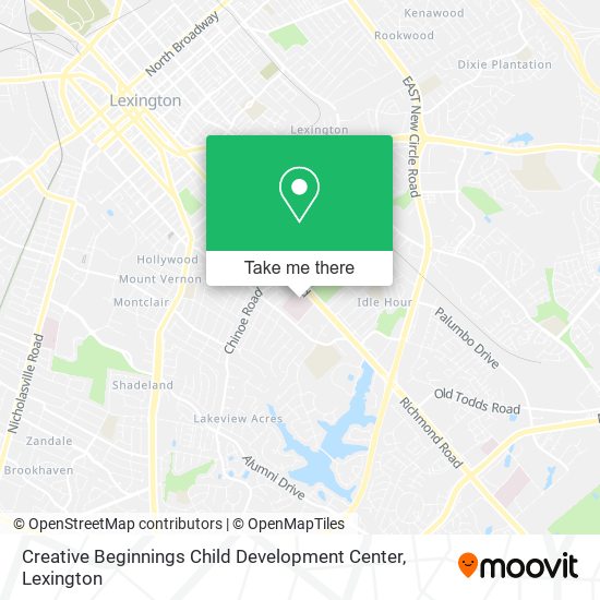 Creative Beginnings Child Development Center map