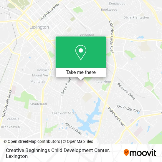 Creative Beginnings Child Development Center map