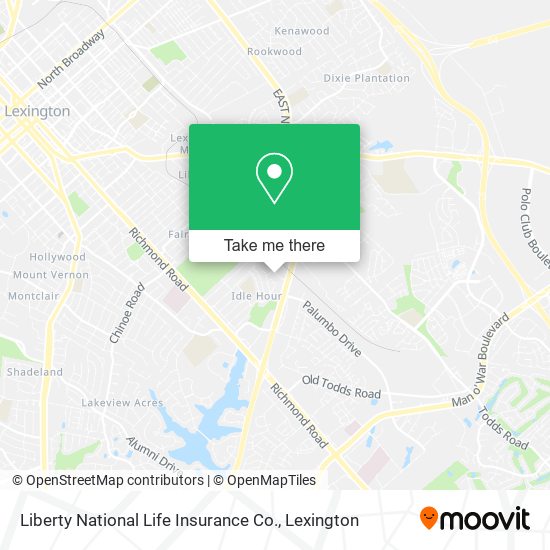 Mapa de Liberty National Life Insurance Co.