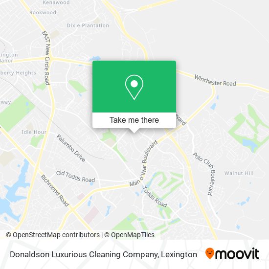 Donaldson Luxurious Cleaning Company map