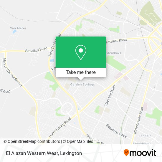 El Alazan Western Wear map