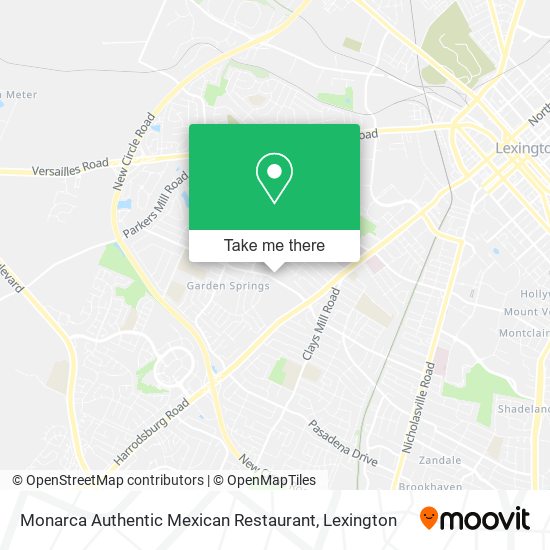 Monarca Authentic Mexican Restaurant map