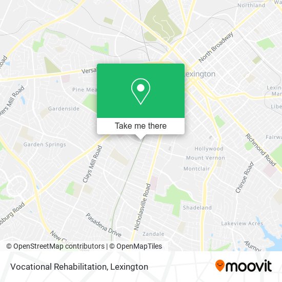 Mapa de Vocational Rehabilitation