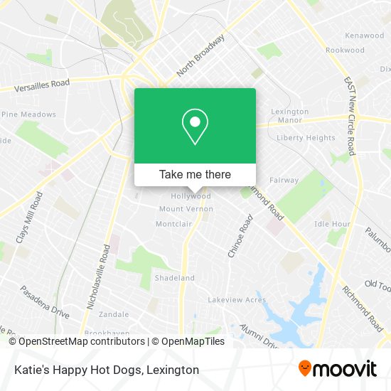 Mapa de Katie's Happy Hot Dogs