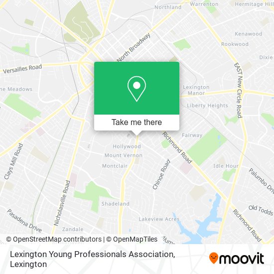 Lexington Young Professionals Association map